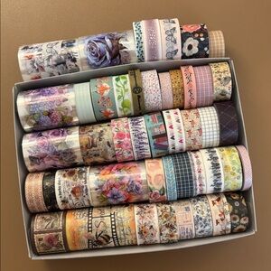 Washi Tape Set 47 rolls - Gently used fun variety
